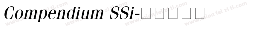 Compendium SSi字体转换